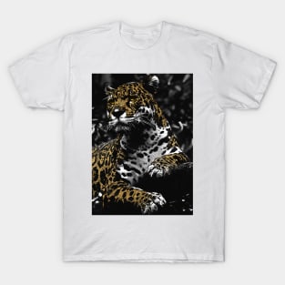 Tigre Gold Animal vector T-Shirt